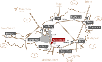 Anreisekarte Katschberg Anreisekarte Katschberg